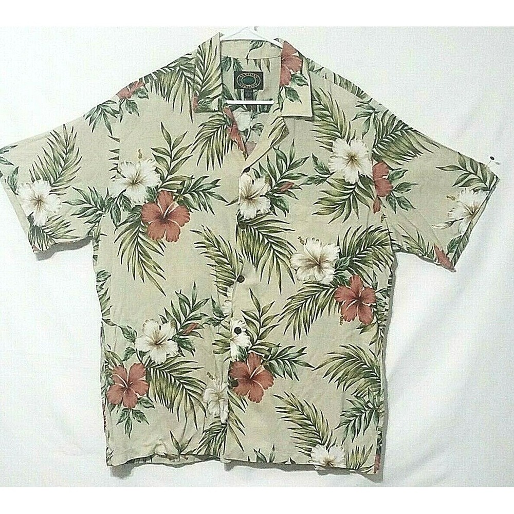 Hawaiian Collection Reserve Men's Large short sleeve button up Made in Hawaii